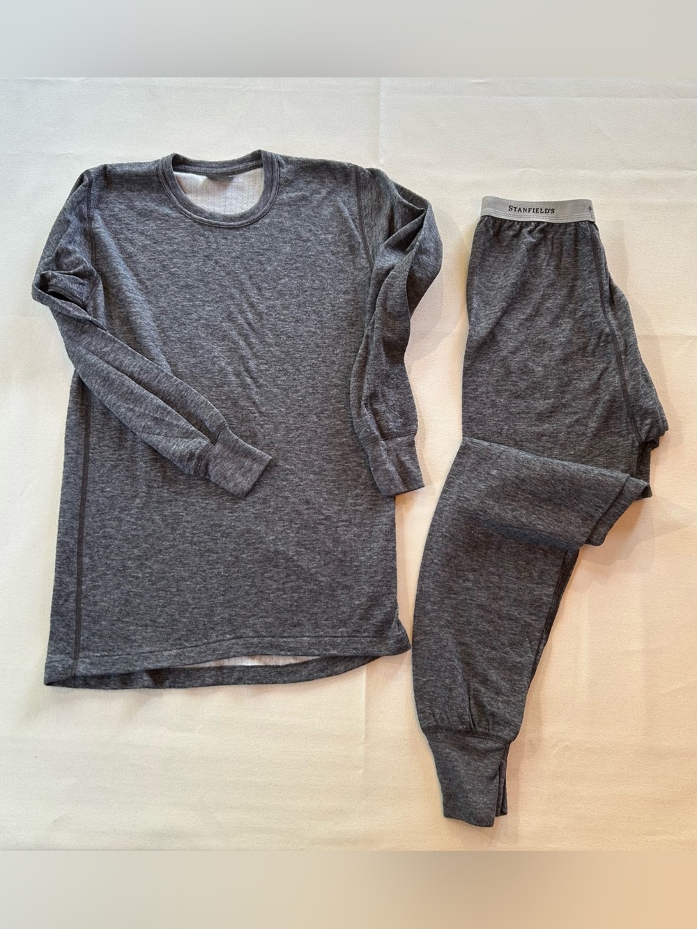 Stanfield’s Made In Canada Men’s Two-Layer Merino Wool Blend Thermal Base M